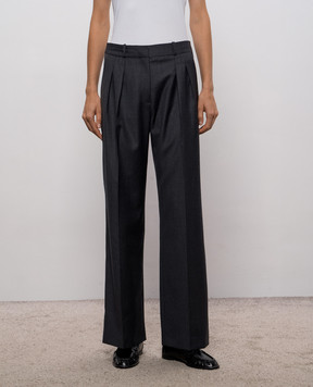 Loulou de Saison Серые штаны SBIRU из шерсти SBIRULDS