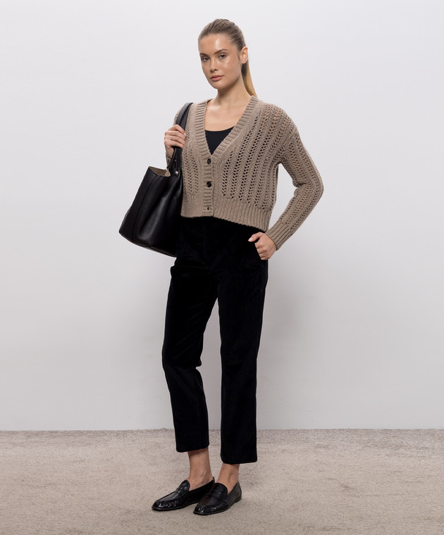 Max Mara Weekend Чорні вельветові штани MARRUCA WKDMARRUCA зображення 2