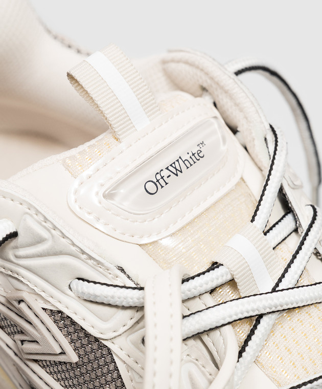 Off-White Бежевые кроссовки Be Right Back Wonder Out с фактурным логотипом OF05753267 изображение 5