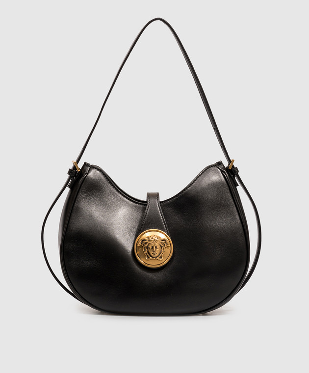 Versace Черная кожаная сумка Emblème 10261991A17449