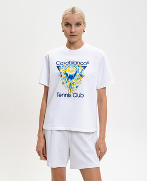 Casablanca Біла футболка Tennis Club Icon WSP26JTS04602