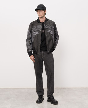 Off-White Черная футболка с принтом Dream Arrow 44MAA120Z26J003