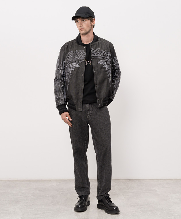 Off-White Черная футболка с принтом Dream Arrow 44MAA120Z26J003 изображение 2