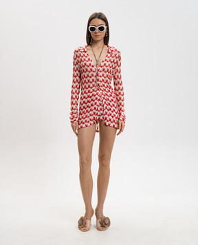 Missoni Рожева сорочка у візерунок MS26SK0ABR014I