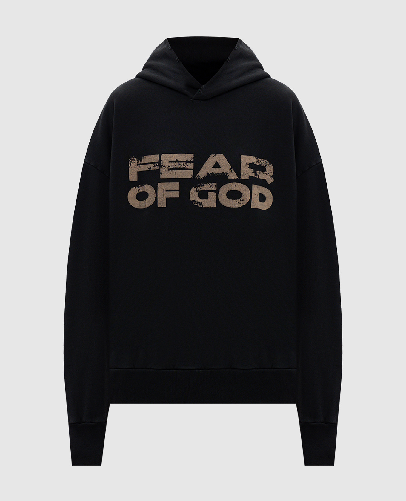 Черные худи с принтом логотипа