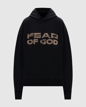Fear of God Черные худи с принтом логотипа FG25FW1212102BHF