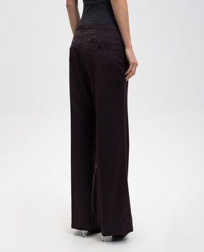 Magda Butrym Фиолетовые брюки из шерсти PANTS03113925