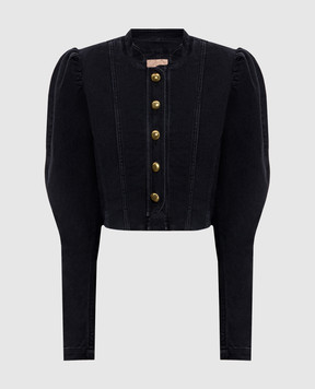 Twinset Черная укороченная джинсовая куртка 262TP2520