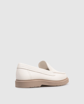 Brunello Cucinelli Білі шкіряні лофери MZDKG3255