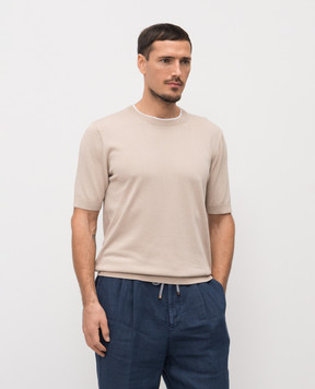 Peserico Бежева футболка R59486F149173N
