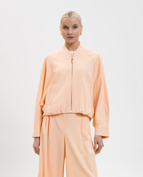 Twinset Оранжевый бомбер с логотипом 261TP2222