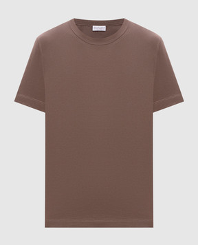 Brunello Cucinelli Коричневая футболка M0T81BI100