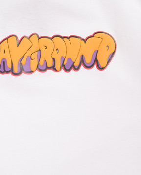 Sprayground Дитяча біла футболка Makes the World Go Round SPY1436WHT