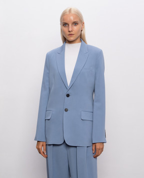 Victoria Beckham Голубой жакет 1326WJK007370C