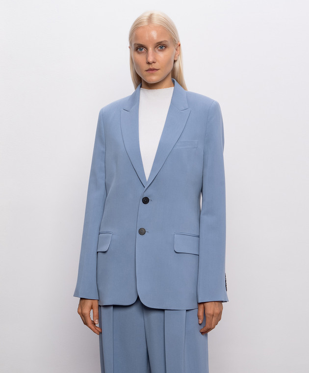 Victoria Beckham Голубой жакет 1326WJK007370C изображение 3