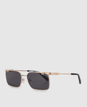 Off-White Золотисті сонцезахисні окуляри з гравіюванням логотипа OFF OW2031760759