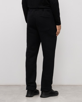 Trussardi Утепленные черные спортивные брюки с логотипом P8008000061NMP356F02