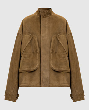 The Attico Коричнева замшева куртка 260WCB00106LBT144AA