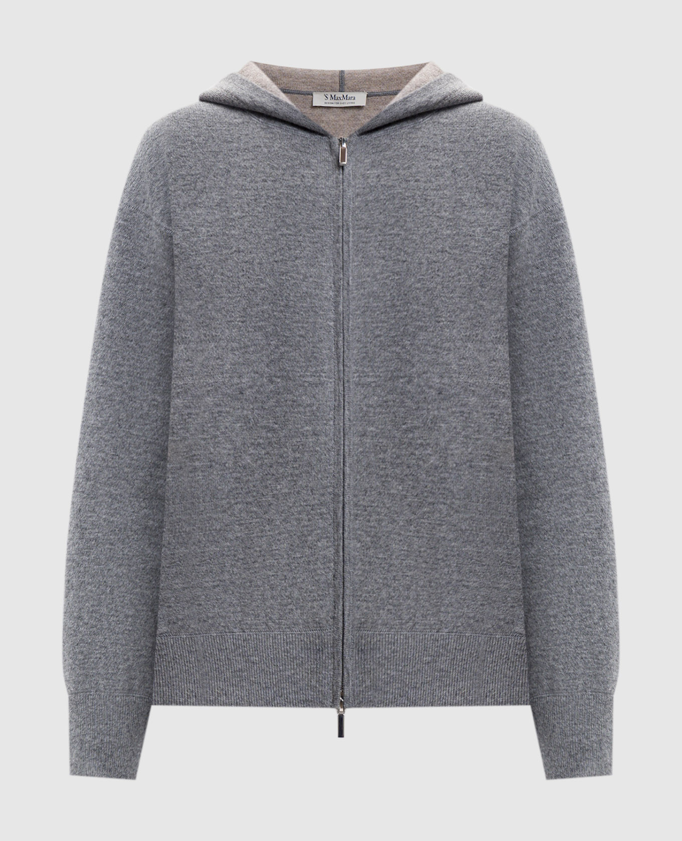 Сіра спортивна куртка SMMQUIETE з вовни і кашеміру