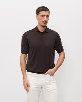 Agnona Коричневе поло з вовни K311U150B1812