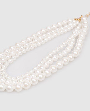 Madreperla Белое многослойное колье 211242