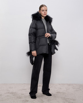 Allude Сірий светр з кашеміру та шовку 25578000