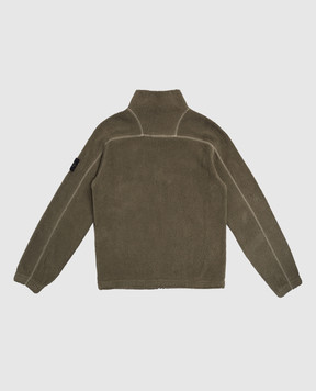 Stone Island Дитяча зелена спортивна куртка з логотипом K2S166100008S018168