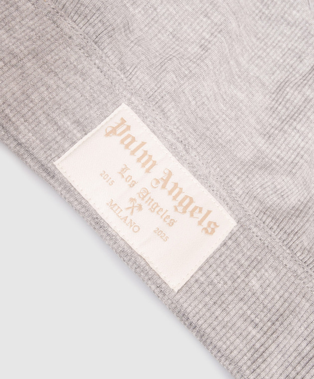 Palm Angels Сірий топ з нашивкою PLA1UWTP09SI зображення 3