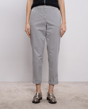 Peserico Сірі штани з відворотами A04680T2302481