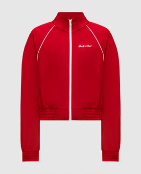 Sporty & Rich Червона спортивна куртка з вишивкою логотипа JA066710326RE33
