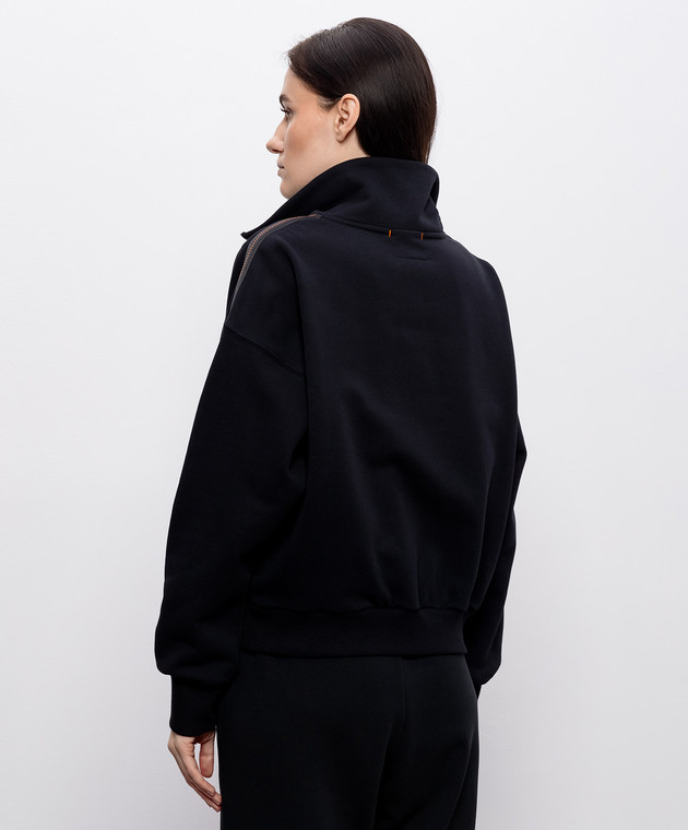 Parajumpers Черный свитшот Zendaya с молнией 26SPWFLEY32 изображение 4