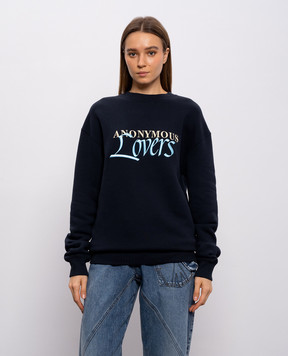 JW Anderson Черный свитшот Anonymous Lovers JW0276PG1905