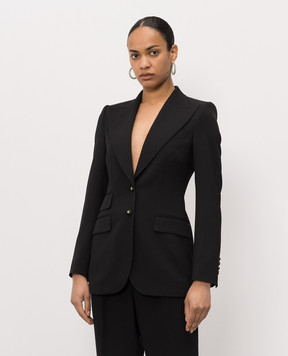 Dolce&Gabbana Чорний жакет з вовни F29Z8TGDDPS