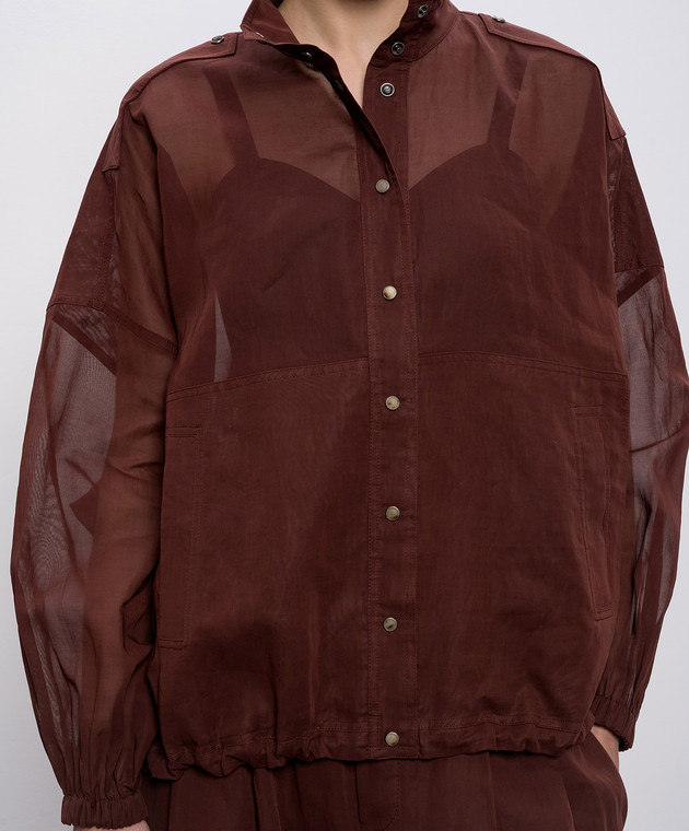 Brunello Cucinelli Коричнева куртка M0F91SO606 зображення 5