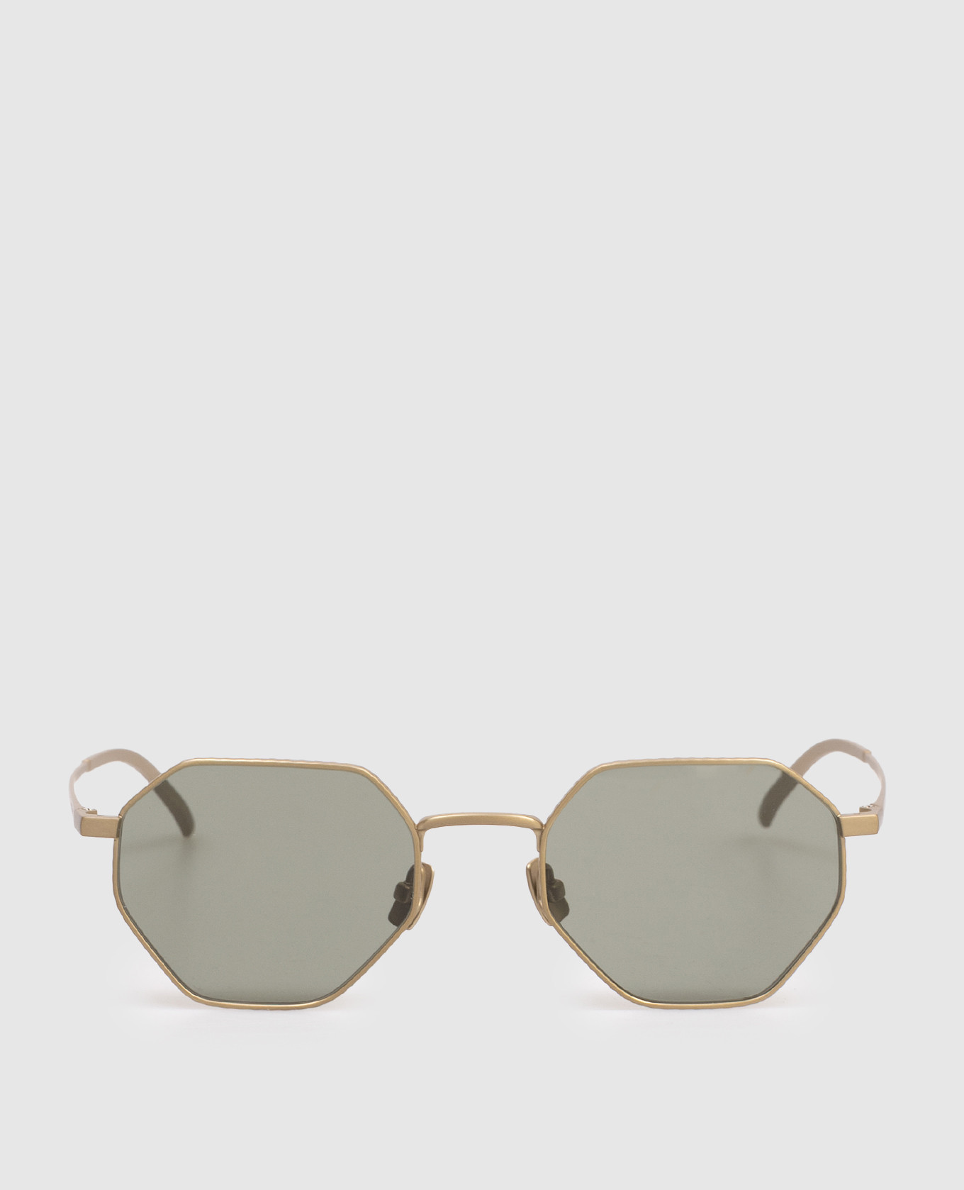 Золотые солнцезащитные очки Intrecciato