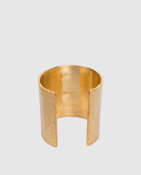 Saint Laurent Золотистий браслет з монограмою логотипа 831752Y1500