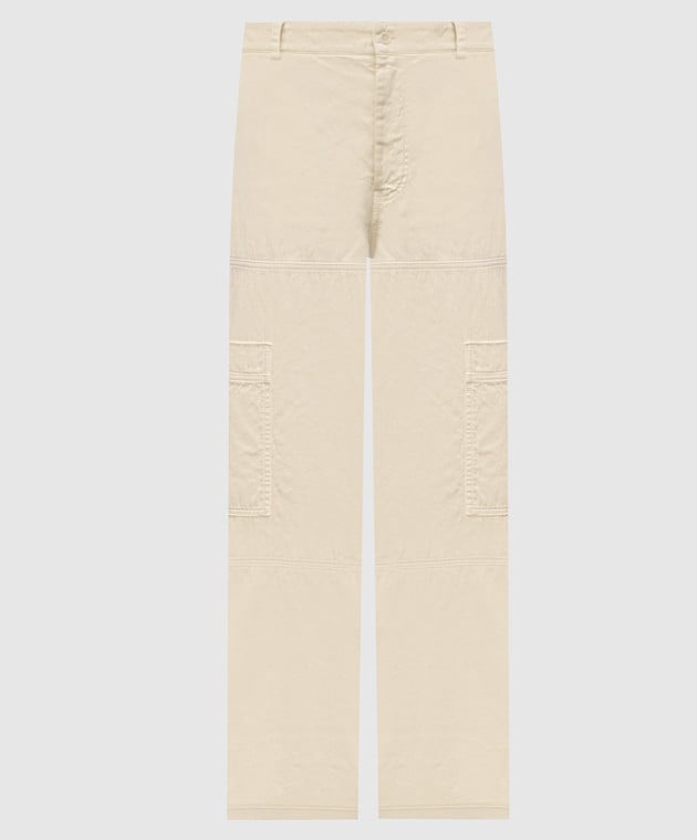 Off-White Бежевые брюки карго 44MCF04EF5F001