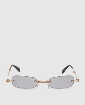 Kuboraum Золотисті складні сонцезахисні окуляри H47 KRSH47PG0000002F