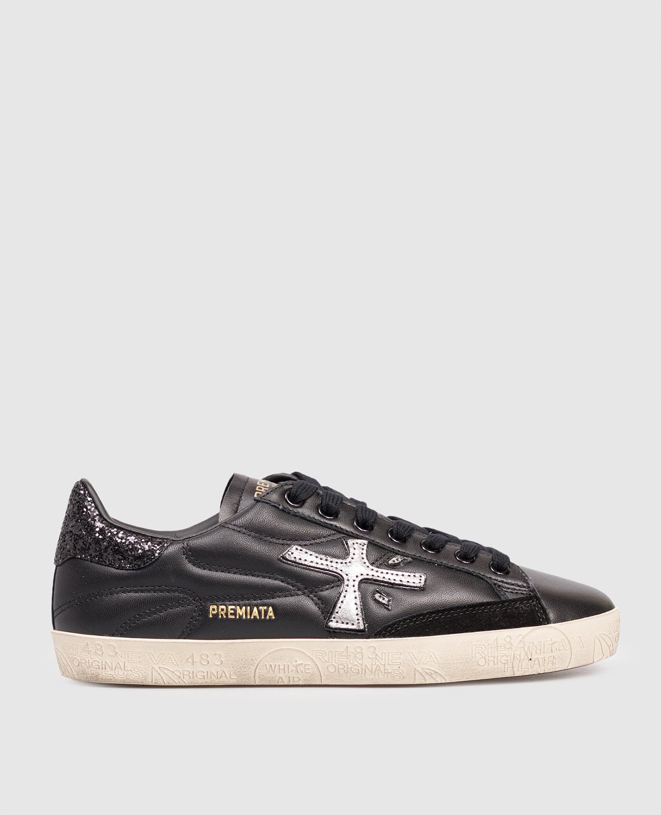 Black leather sneakers STEVEND Premiata