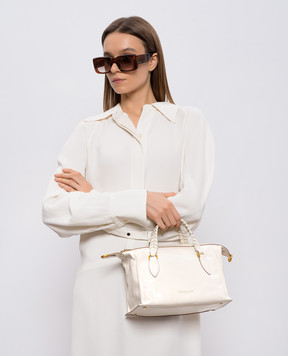 Gianni Chiarini Белая кожаная сумка Roxy BS11915RALPH