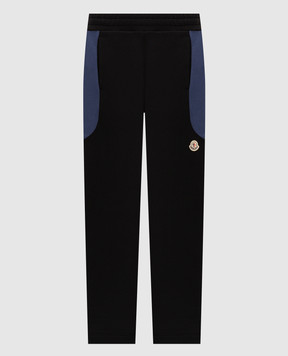 Moncler Чорні спортивні штани з нашивкою логотипа L20918H00013899V4