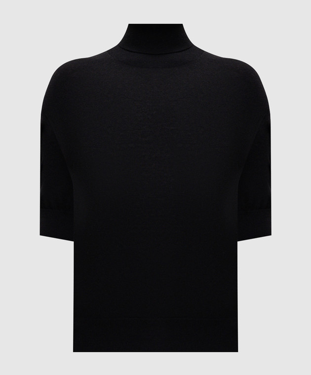 Jacob Lee Чорний гольф з кашеміру WCTS0001AW26TWT