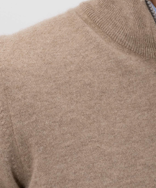 Brunello Cucinelli Бежевий джемпер з кашеміру M2200124 зображення 5