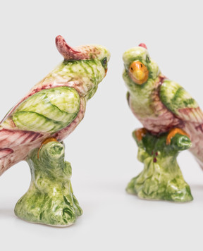 Les Ottomans Набір декоративних керамічних статуеток у формі папуги PH01