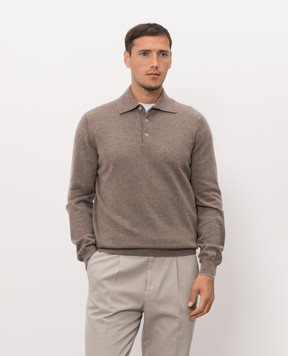 Brunello Cucinelli Коричневе поло M2200295