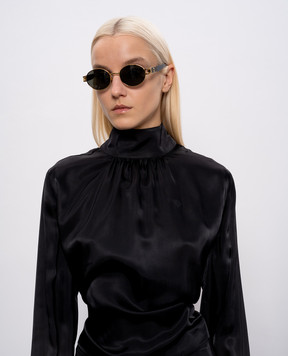 Linda Farrow Золотые очки Phoebe с позолотой 22 карат LFL1657C1SUN