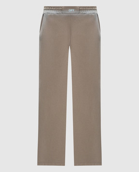 Off-White Коричневі спортивні штани Spray 2CH027S26FLE001