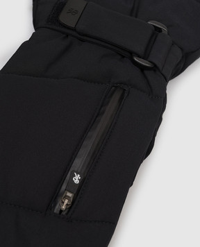 Stefano Ricci Чорні гірськолижні рукавиці M6G5300010PA003R