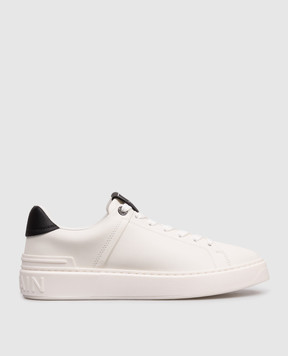 Balmain Білі шкіряні кросівки B-Court GN0VI690LVTR