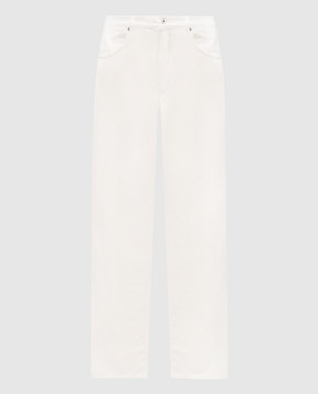 Givenchy Джинси кольору айворі з патчем логотипа BM51NS516T